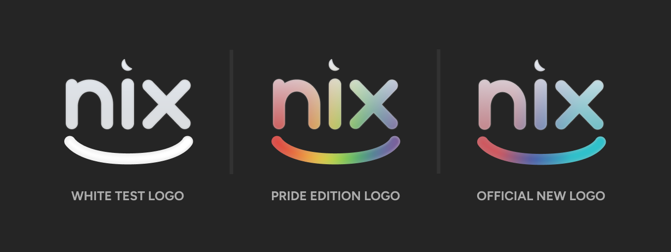 Examples of the new logo in 2 different scenarios